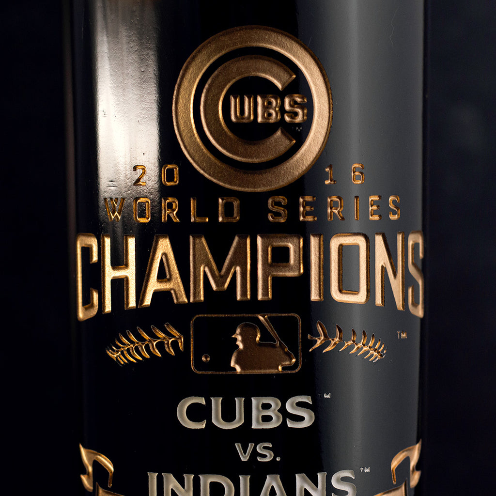 Chicago Cubs 2016 World Series Vault Etched Wine