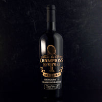 Texas Rangers 2023 World Series Vault Etched Wine