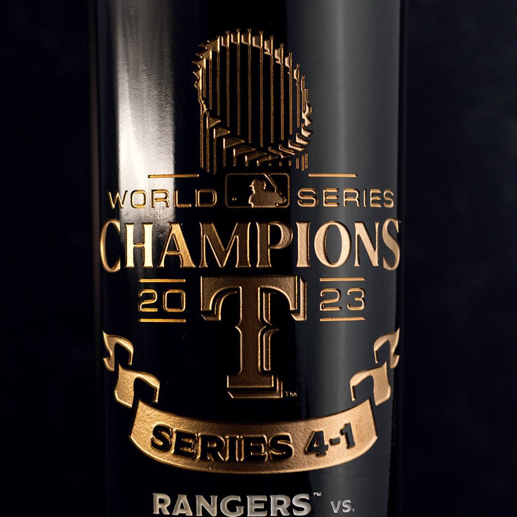Texas Rangers 2023 World Series Vault Etched Wine