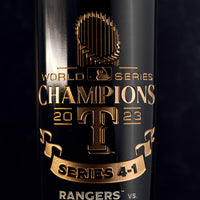 Texas Rangers 2023 World Series Vault Etched Wine