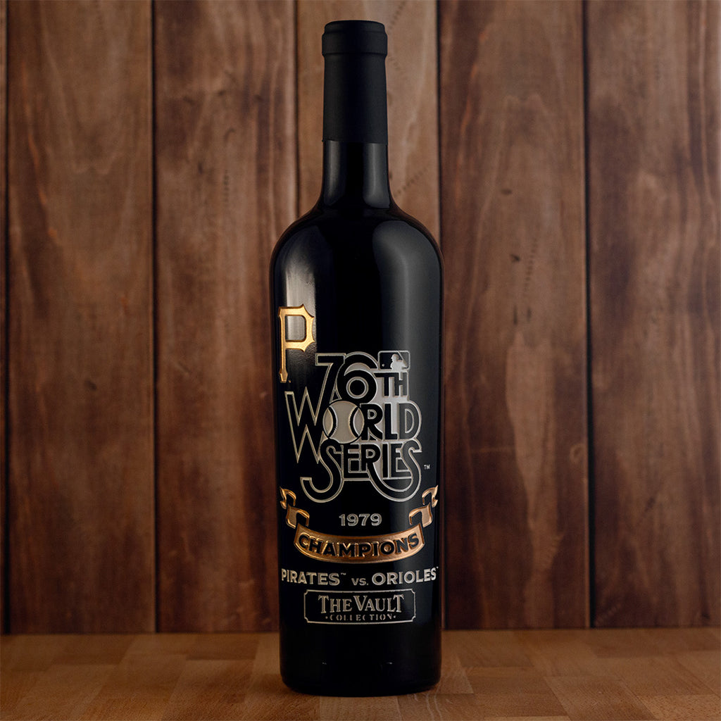 Pittsburgh Pirates 1979 World Series Vault Etched Wine