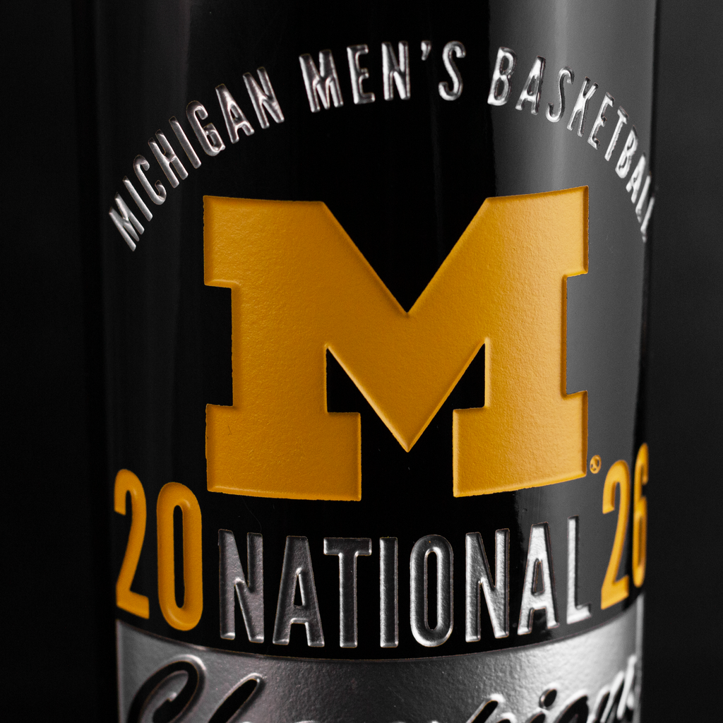 Michigan 2026 Men's Basketball National Champions Etched Wine