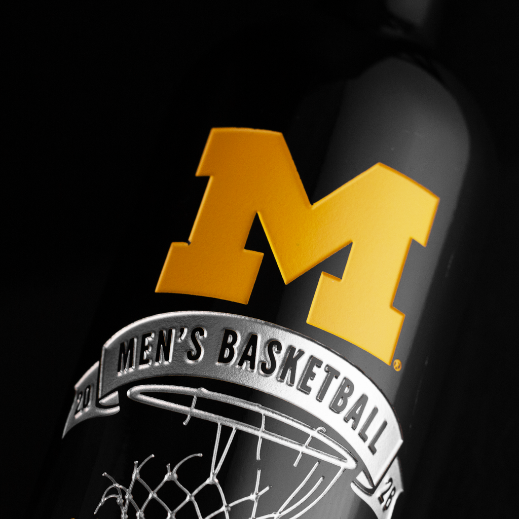 Michigan 2026 Men's Basketball National Champions Net Etched Wine