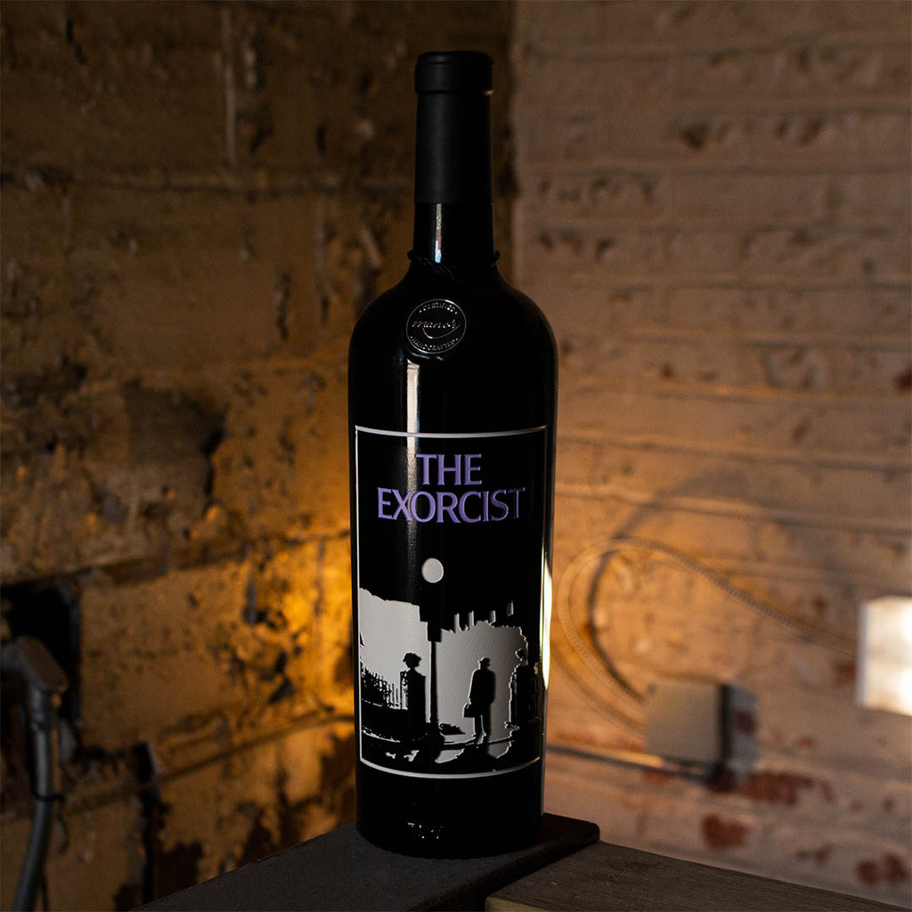 The Exorcist Poster Etched Wine