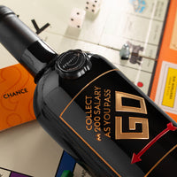 Monopoly Pass GO Etched Wine