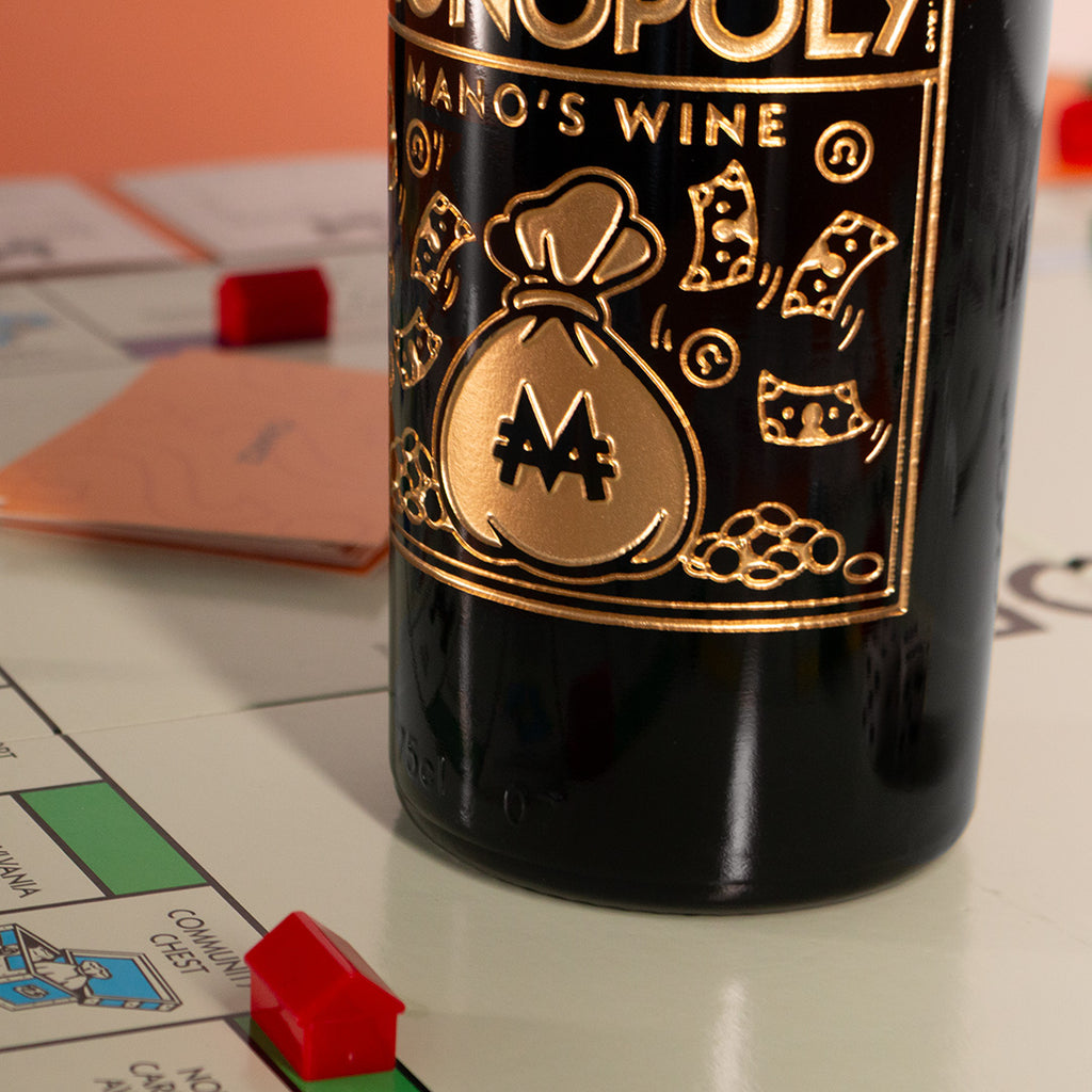 Monopoly Board Game Etched Bottle