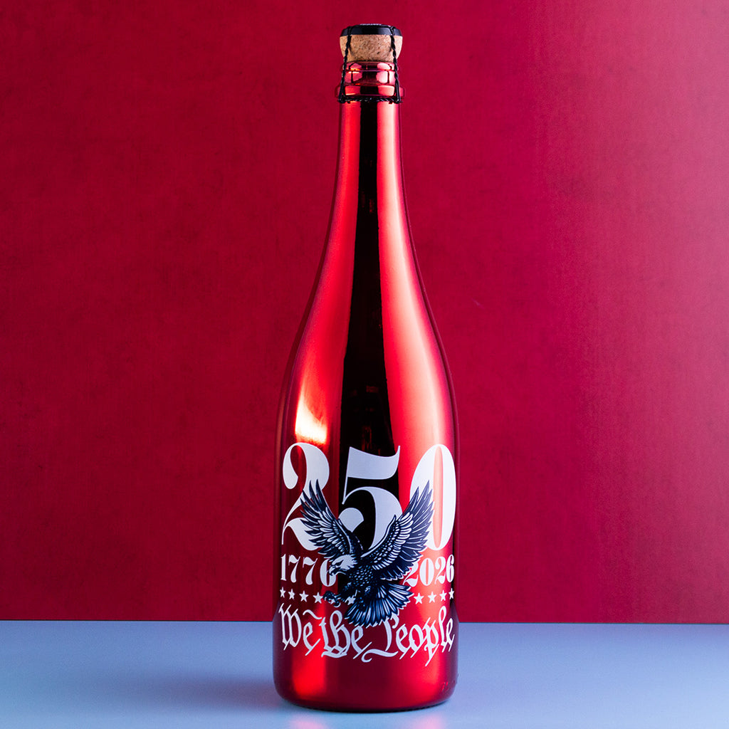America 250 Years Celebration Metallic Red Bubbly