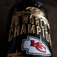 2022 Chiefs World Champions Stadium Etched Wine