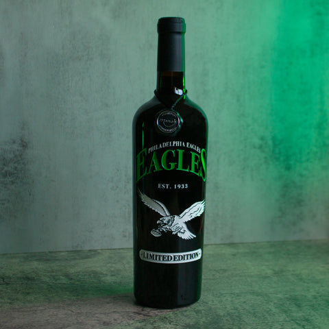 Philadelphia Eagles Est. 1933 Etched Wine