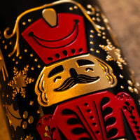 Holiday Classic Nutcracker Etched Wine Bottle