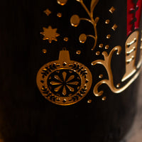 Holiday Classic Nutcracker Etched Wine Bottle