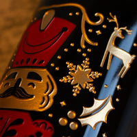 Holiday Classic Nutcracker Etched Wine Bottle