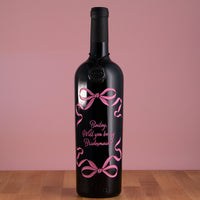 Bow Frame Custom Etched Wine