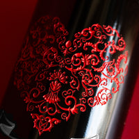 Valentine's Day Heart Etched Wine Bottle