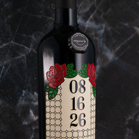 Stained Glass Custom Etched Wine