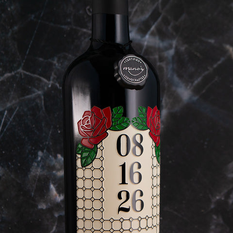 Stained Glass Custom Etched Wine
