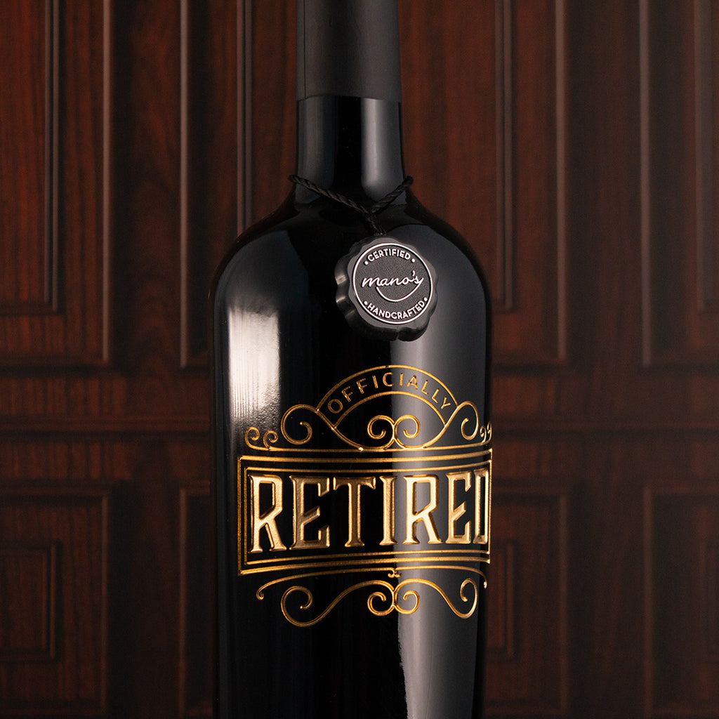 Officially Retired Custom Etched Wine