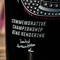 Colorado Avalanche Stanley Cup Ring Rendering Etched Wine