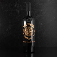 Custom Graduation Laurel Etched Wine