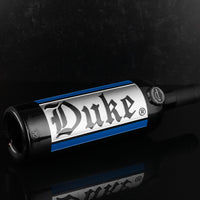 Duke University Logo Stripe Etched Wine