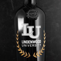 Lindenwood University Custom Alumni Etched Wine