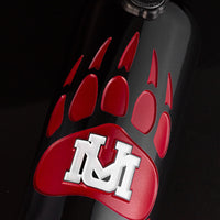 University of Montana Paw Logo Etched Wine