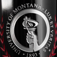 University of Montana Custom Alumni Etched Wine