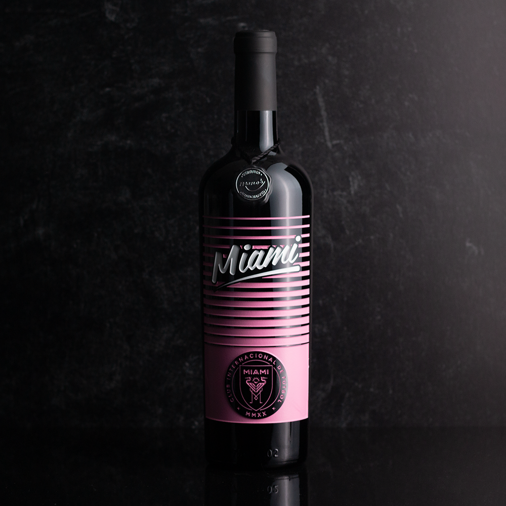 Inter Miami CF Stripes Etched Wine