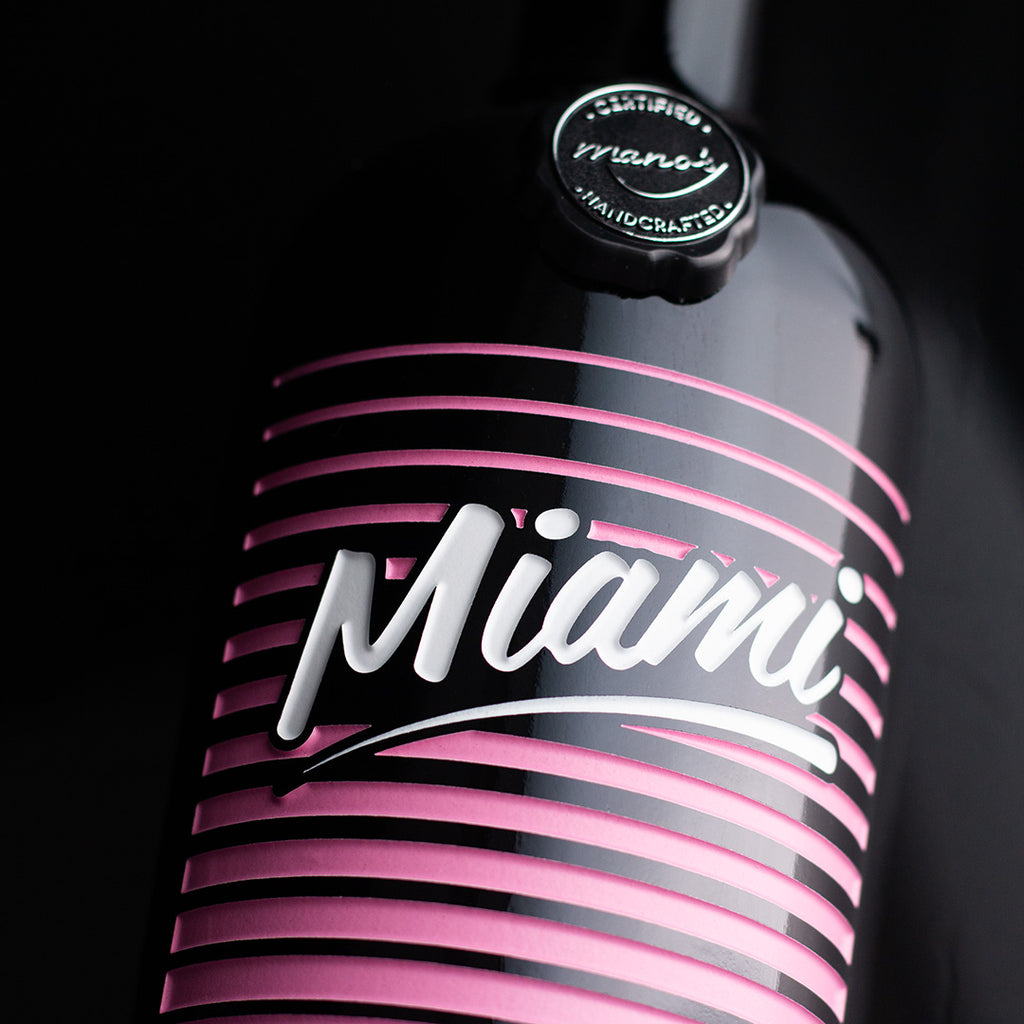 Inter Miami CF Stripes Etched Wine
