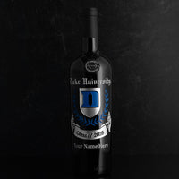 Duke University Custom Alumni Etched Wine