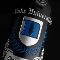 Duke University Custom Alumni Etched Wine