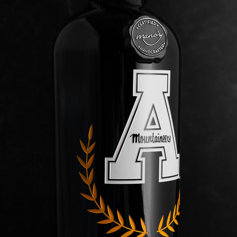 Appalachian State University Custom Alumni Etched Wine