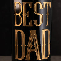 Cheers to the Best Dad Etched Wine