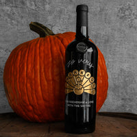 So Very Thankful Etched Wine