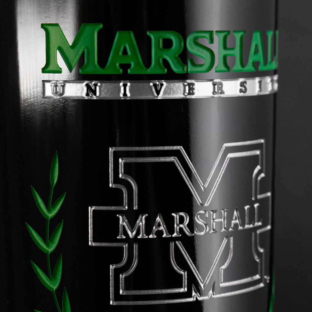 Marshall University Custom Alumni Etched Wine
