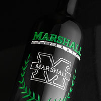 Marshall University Custom Alumni Etched Wine