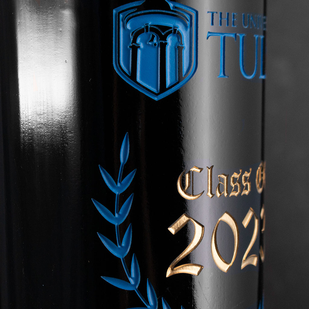 The University of Tulsa Custom Alumni Etched Wine