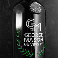George Mason University Custom Alumni Etched Wine