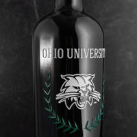 Ohio University Custom Alumni Etched Wine