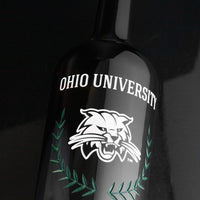 Ohio University Custom Alumni Etched Wine