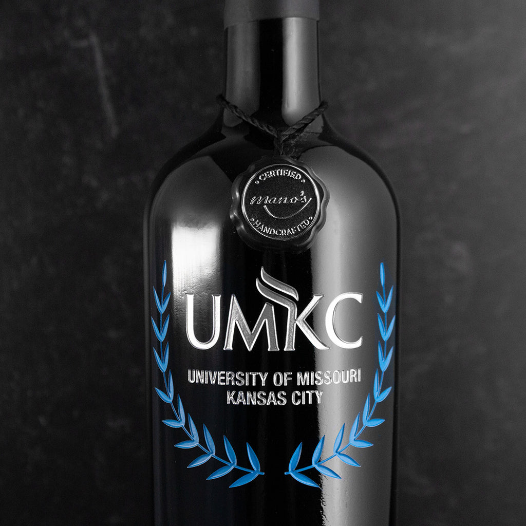 UMKC Custom Alumni Etched Wine