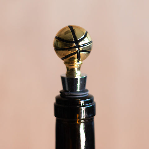 Gold Basketball Wine Topper