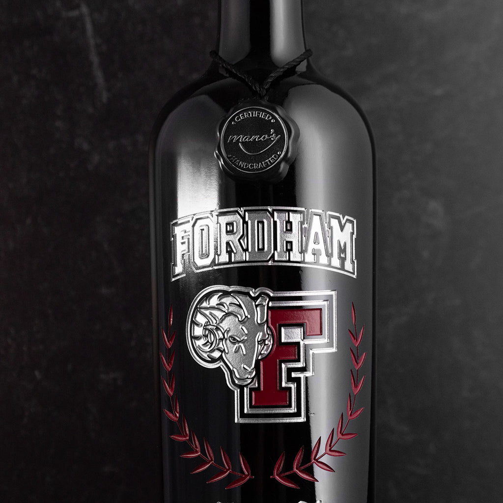 Fordham University Custom Alumni Etched Wine