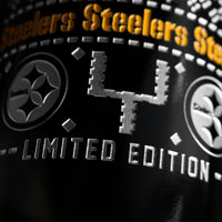 Steelers 2023 Limited Edition Holiday Sweater Etched Wine Bottle