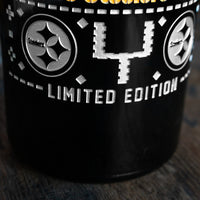 Steelers 2023 Limited Edition Holiday Sweater Etched Wine Bottle