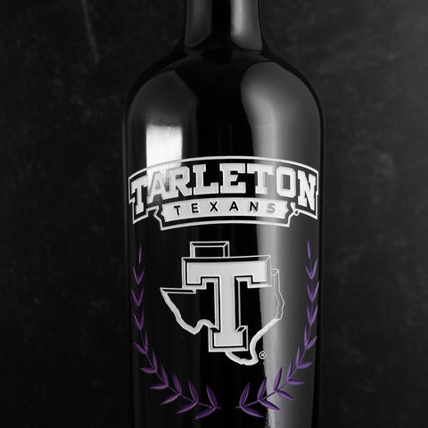 Tarleton State University Custom Alumni Etched Wine Bottle