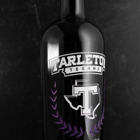 Tarleton State University Custom Alumni Etched Wine Bottle