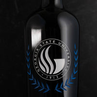 Georgia State Custom Alumni Etched Wine