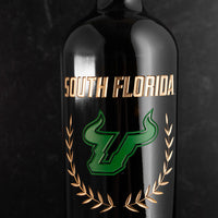 University of South Florida Custom Alumni Etched Wine