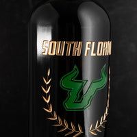 University of South Florida Custom Alumni Etched Wine